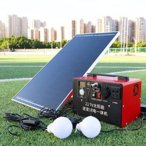 Solar power sound system with light